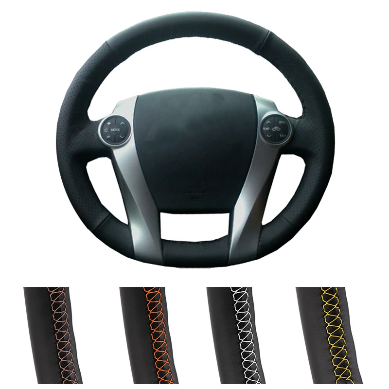 DIY заказной чехол рулевого колеса автомобиля для Toyota Prius 2009 2015 Aqua 2014 Авто