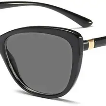 Новинка, сексуальные женские черные очки для чтения с котом, классические женские солнцезащитные очки, фотохромные очки для чтения с коробкой NX