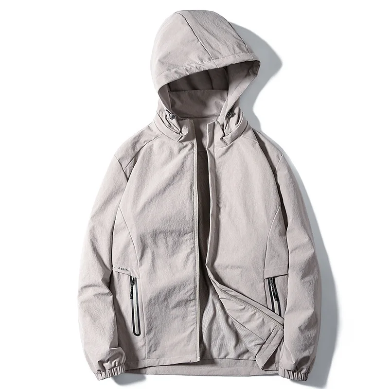

Plus Fat plus Size Autumn Can Take Off Your Hat Cardigan Windbreaker Coat Young Men Jacket Fat Man Loose Top Jacket Spuer