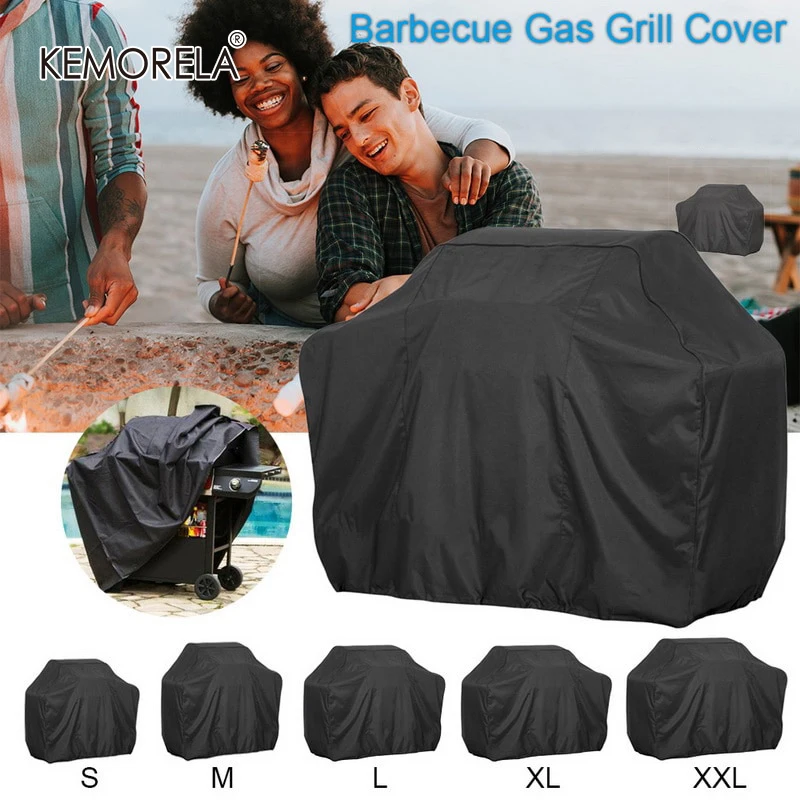 Waterproof BBQ Grill Barbeque Cover Outdoor Rain Protective Grill Barbacoa Anti Dust Protector For Gas Charcoal Electric BBQ grill cover