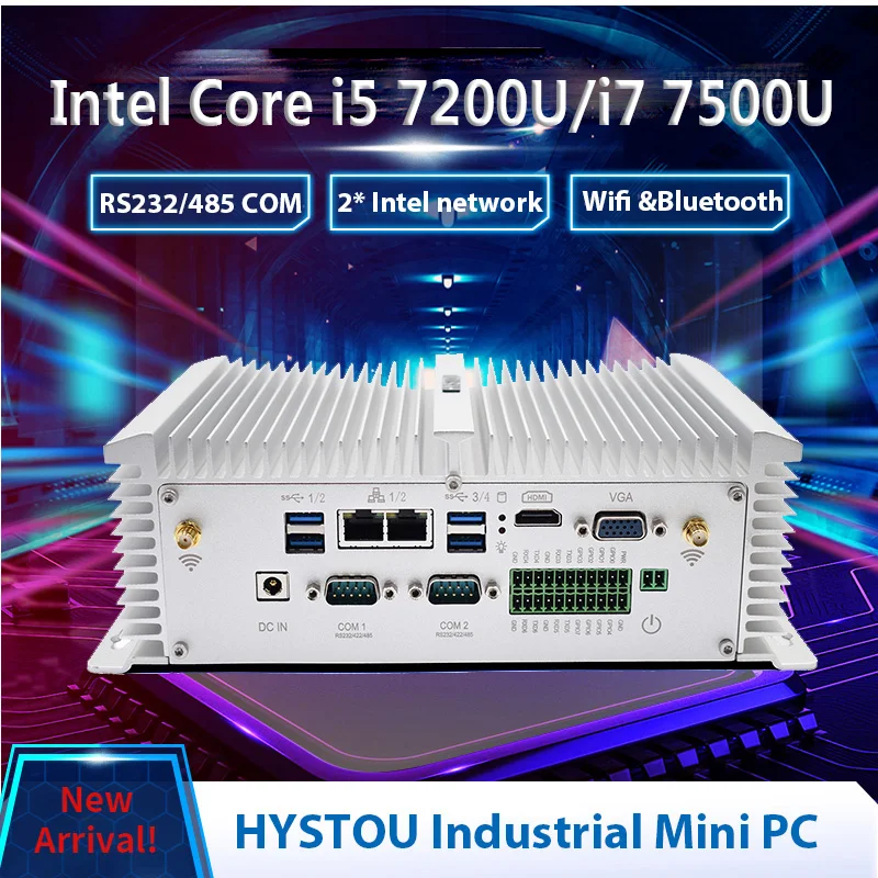 Новейший windows 10 RS485 COM 2 intel NUC core i5 8250u компьютерный i7 7 промышленный ПК 7500u