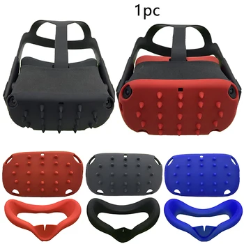

Replacement Sweatproof Welding Protected Helmet Cover Nonslip Soft VR Accessories Removable Silicone Case For Oculus Quest