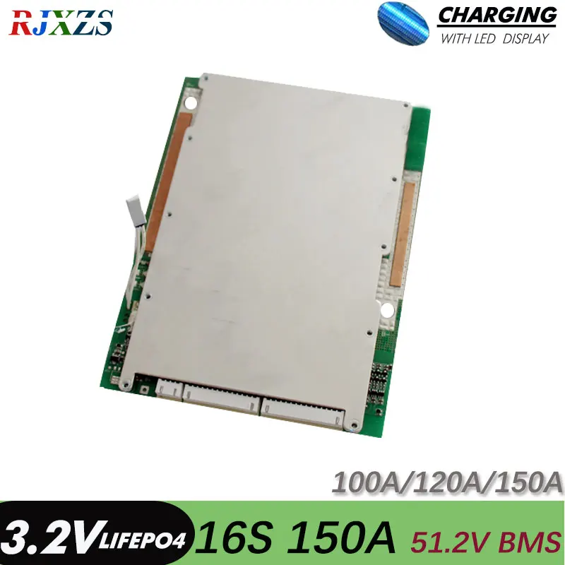 16S 150A bms 48V Lifepo4 120A/100A большой высокий ток lifepo4 BMS PCM для электровелосипеда