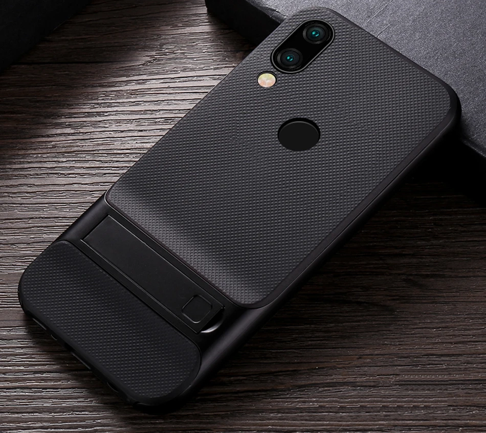 CAPSSICUM чехол-подставка для Xiaomi Redmi Note 7 Pro Чехол s PC силиконовый гибкий тонкий гелевый чехол-накладка Note7 Note7pro
