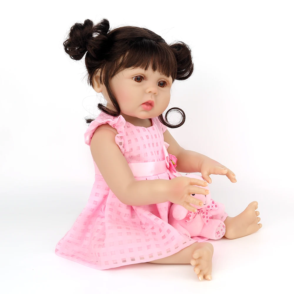 NPKDOLL boneca Кукла реборн игрушки силиконовые 18 дюймов reborn baby doll восхитительные реалистичные boneca reborn girl игрушки для детей