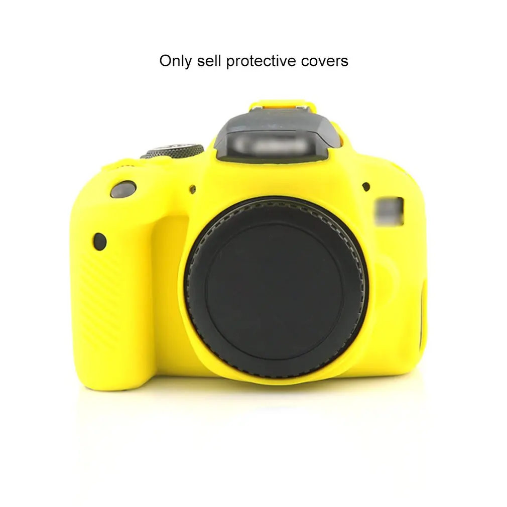 Мягкий силиконовый резиновый защитный чехол для камеры для Canon 6D 6D2 5D3 5D4 80D 800D 1300D 1500D 750D сумка для камеры - Цвет: for 800D yellow