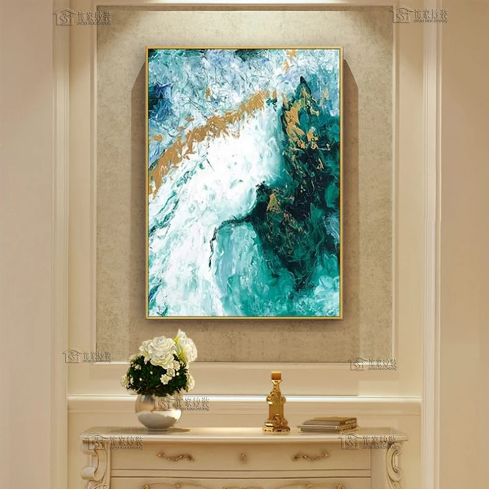 hand made 100% oil painting on canvas modern  Best Art Abstract oil painting Golden years XD1-311 (5)