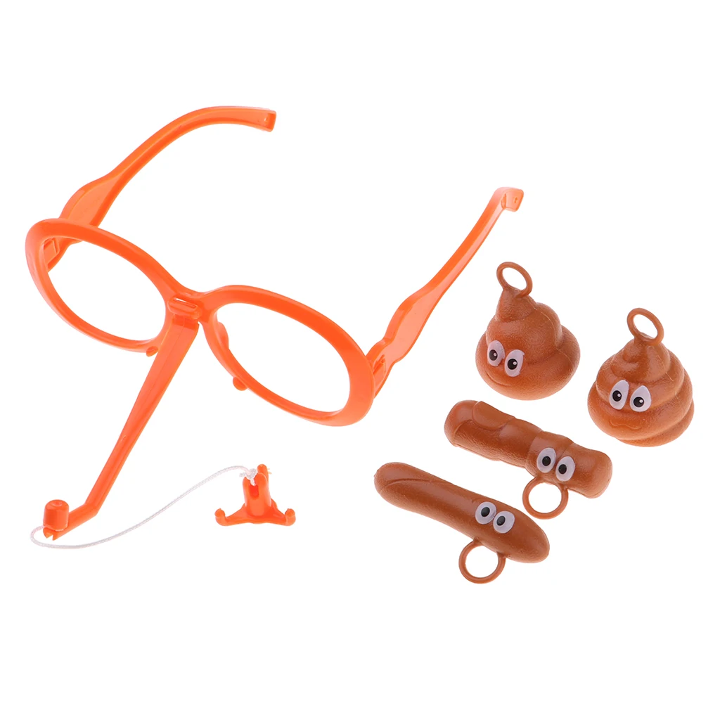 Super Cute Poop Toys and Games, Save the Poops with Glasses, Novelty Gifts