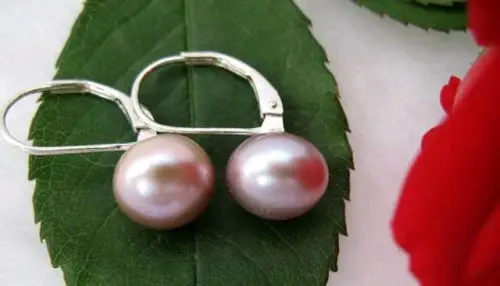 Natural 9-10MM/10-11MM AAAA pearl 925s earrings(4color can choose)jewelry