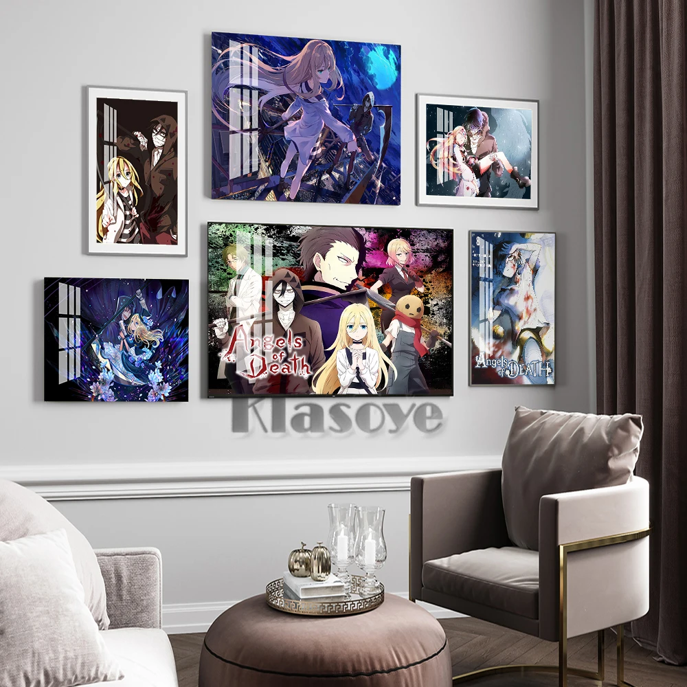 Japan Anime Game Angels of Death Cartoon Painting Art Decor Posters Home  Decoration Canvas For Living Room Wall Decor Picture - AliExpress