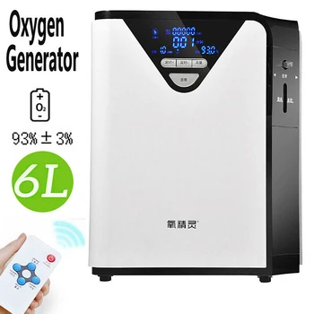 

Oxygen Generator 1-6L/min Adjustable Portabl Oxygen Concentrator Atomization Machine Generator Air Purifier Home AC220V
