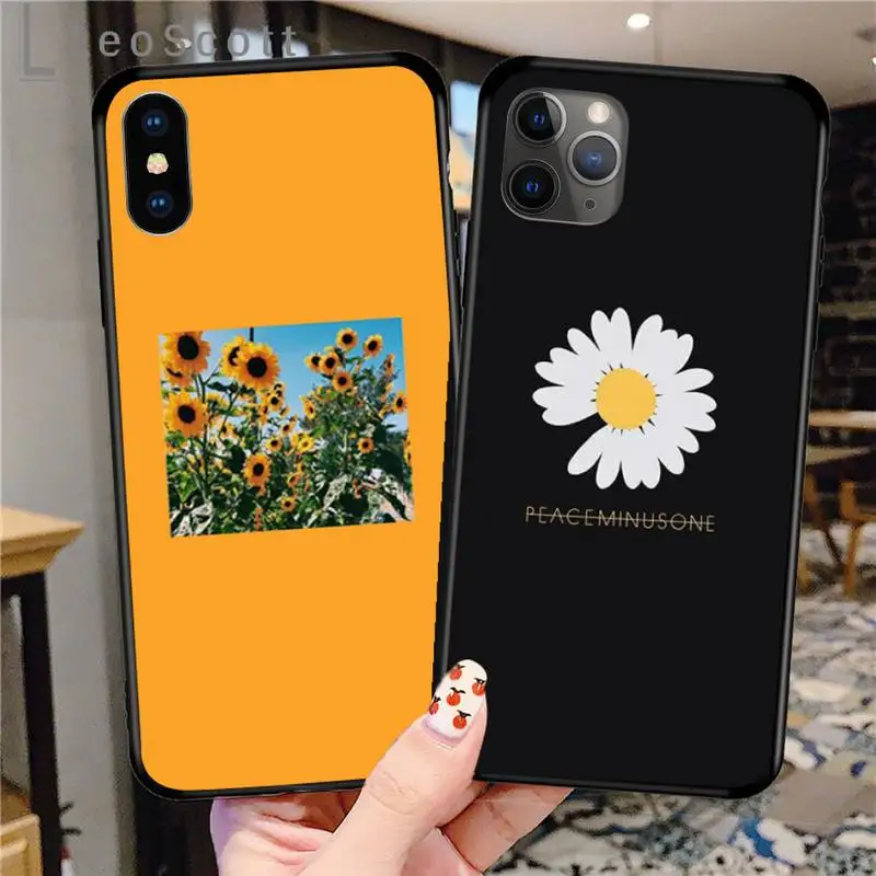 

Daisy Sunflower Floral Phone Case for iPhone 11 12 pro XS MAX 8 7 6 6S Plus X 5S SE 2020 XR