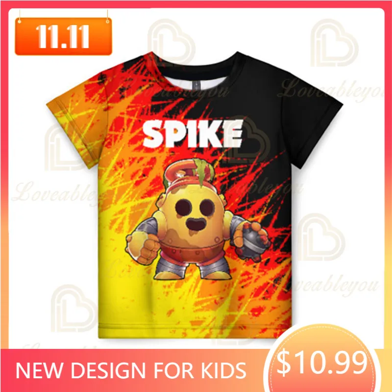 

Children's Wear Shooting Game 3d Swearshirt Boys Girls Tops Kids T-shirt Brawlings VOID GENE Leon Star T-shirts Teen Clothes