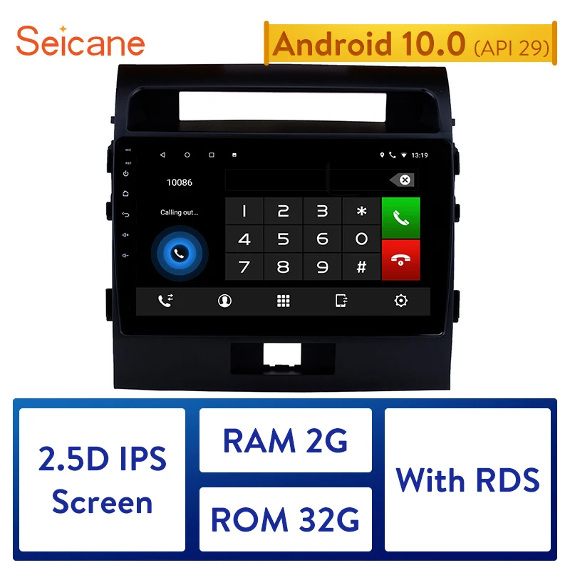 Автомобильная Bluetooth-навигация Seicane 2din Android 10 0 для Toyota Cruiser FJ 2007 2008 2009 2010-2017 |