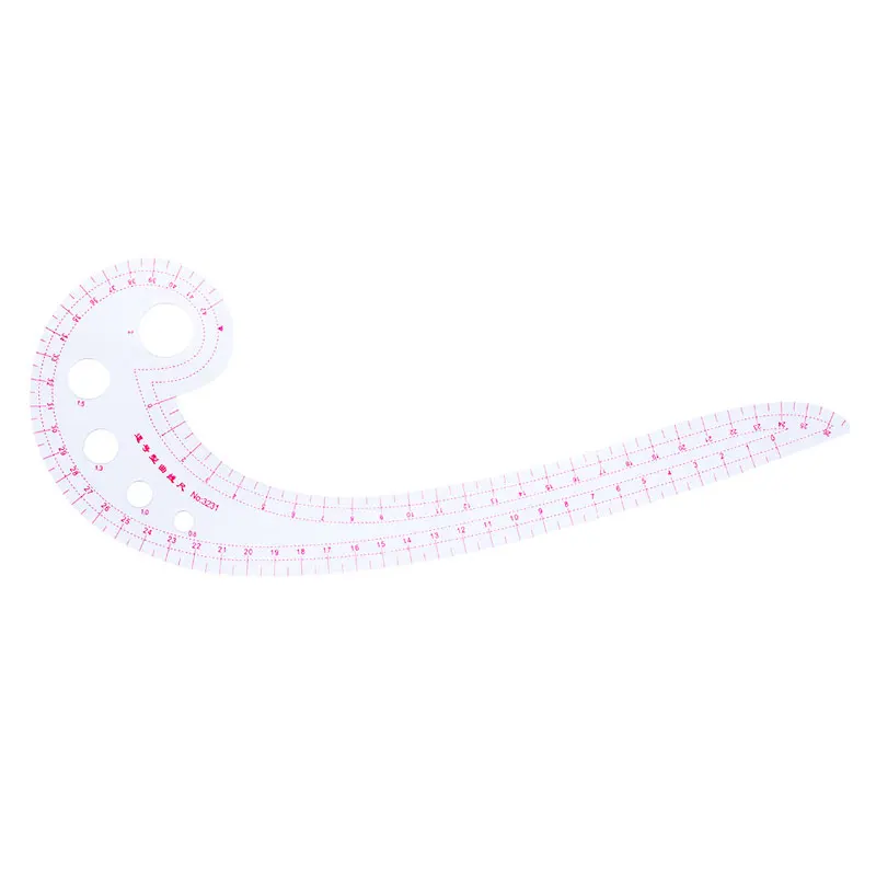 MIUSIE French Curve Rulers Multi-function Ruler Fashion Design Rulers for Fabric Cutting Sewing Measure Template Metric Ruler 