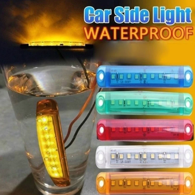 12/24V LED side marker light truck car motorcycle indicator 9 clearance mark trailer lights | Автомобили и мотоциклы