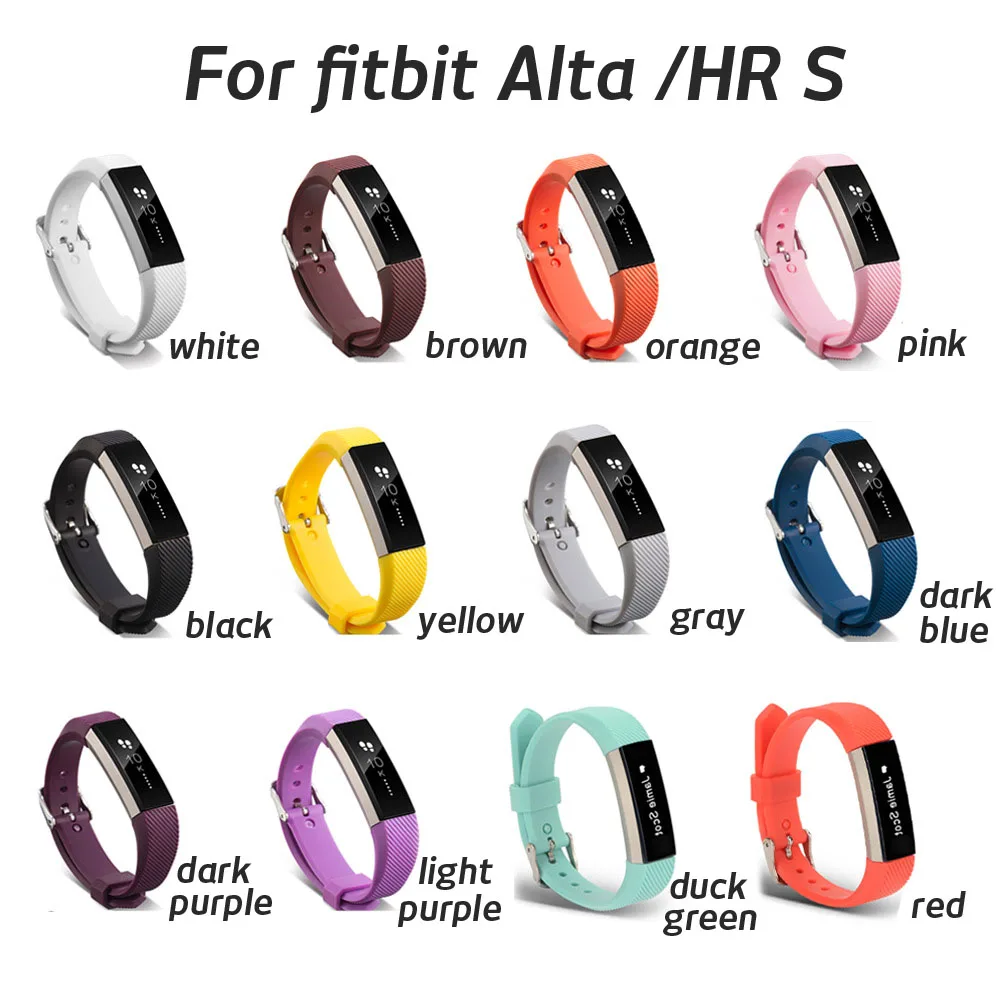 Ремешок силиконовый для часов Fitbit Alta HR сменный резиновый спортивный браслет с