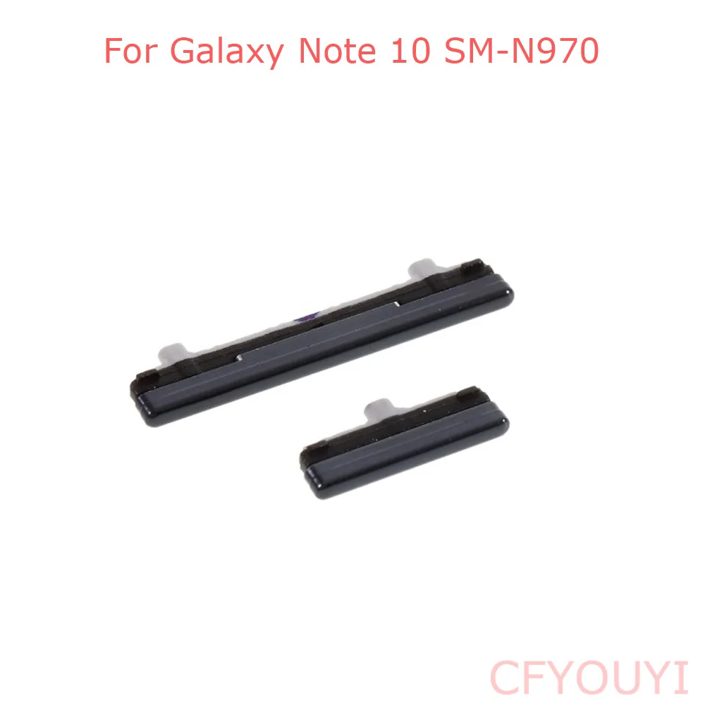 2Pcs/Set Power Volume Control Button For Samsung Galaxy Note 10 N970 Side Key Power Button and Volume Buttons Replacement Part