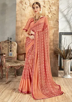 

Indian Saree Daily Indian Traditional Women's Saree with Unstitch Blouse Piece