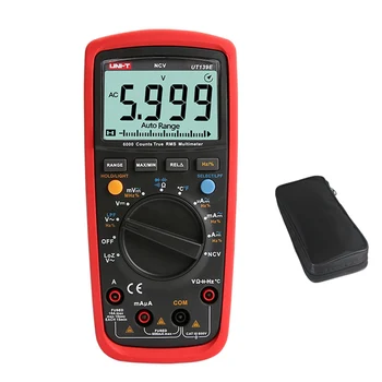 

UNI T UT139E True RMS Digital Multimeter 6000 Analog NCV LCD Tester DMM AC DC LPF LoZ Frequency Temp Capacitor Test