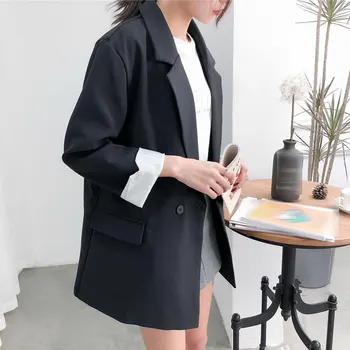 

New Korean Version Blazer Jacket Spring And Autumn Suit Jacket Female Tide Casual Small Suit Professional Formal Loose Blazers