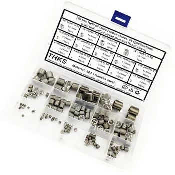 

Helicoil Thread Insert Kit With Box Replacement Accessories Set 120Pcs