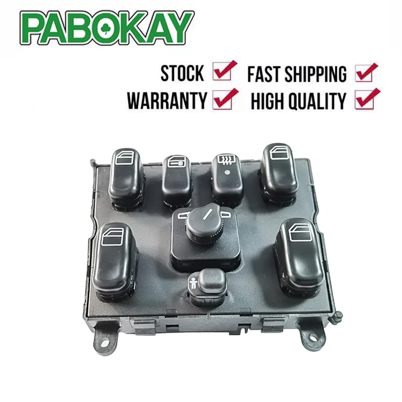 

New 1638206610 A1638206610 Power Window Master Switch for 1998-2005 Mercedes Benz ML320 W163 ML400 ML430 ML500 A 163 820 6610