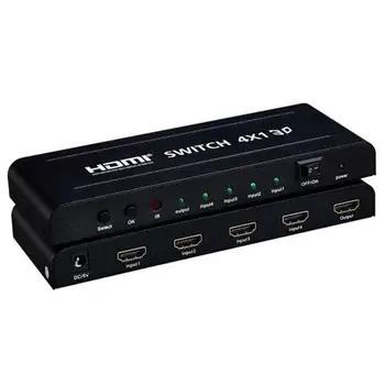 

HDMI Switch 4x1 Yatek YK-0401 with support to 3D format and remote control