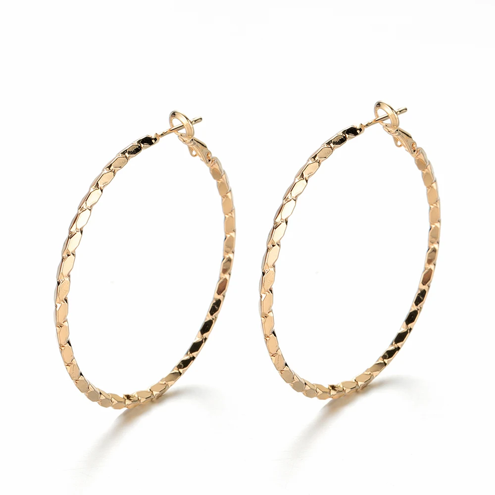 Модные креативные новые Абстрактные Художественные серьги для изготовления ювелирных изделий женские большие спортивные серьги - Окраска металла: Gold earrings