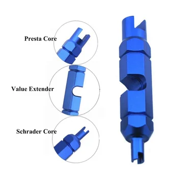 

Valve Extension Rod Bicycle Valve Disassembly Non-slip Aluminum Alloy Bicycle Inner Tube Valve Core Repair Tool