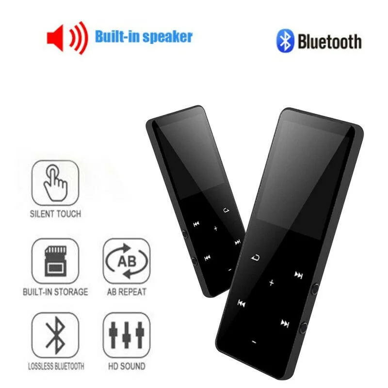 

Bluetooth 5.0 Lossless MP3 Player 16GB HiFi Portable Audio Walkman With FM Radio EBook Voice Recorder MP3 Music Player