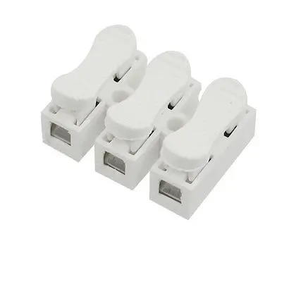 

6mm Pitch White Spring Terminal Block PCB Connectors AC 380V 10A