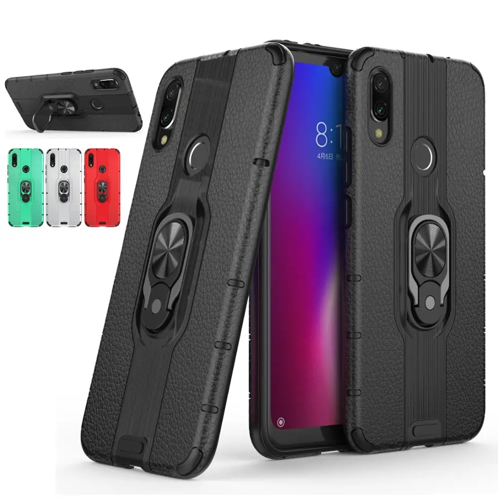 Чехол для Redmi Note 7 гибридный жесткий бронированный Мягкий бампер Pro