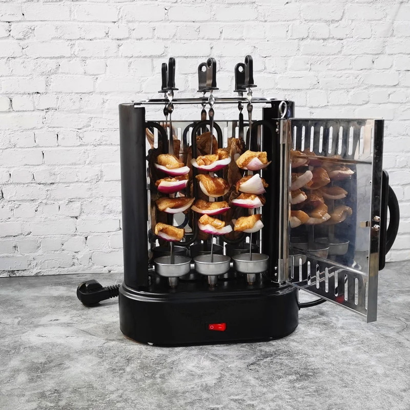 1000W Smokeless electric skewers machine automatic rotating electric oven smokeless small oven 220V/50HZ