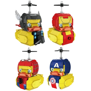 

MOC Creative Cosplay Duck Super Heroes Building Blocks Bricks Mini Toys Figure