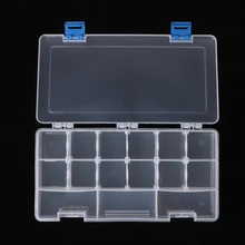 Портативный 15 компонентов коробка для хранения аппаратные средства Запчасти для инструментов чехол прозрачный пластик