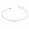 Heart Anklet Silver