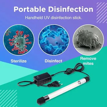 

7W Portable Ultraviolet UV Sterilizer Light Tube Waterproof Disinfection Bactericidal Lamp Bulb Stick Ultraviolet Light