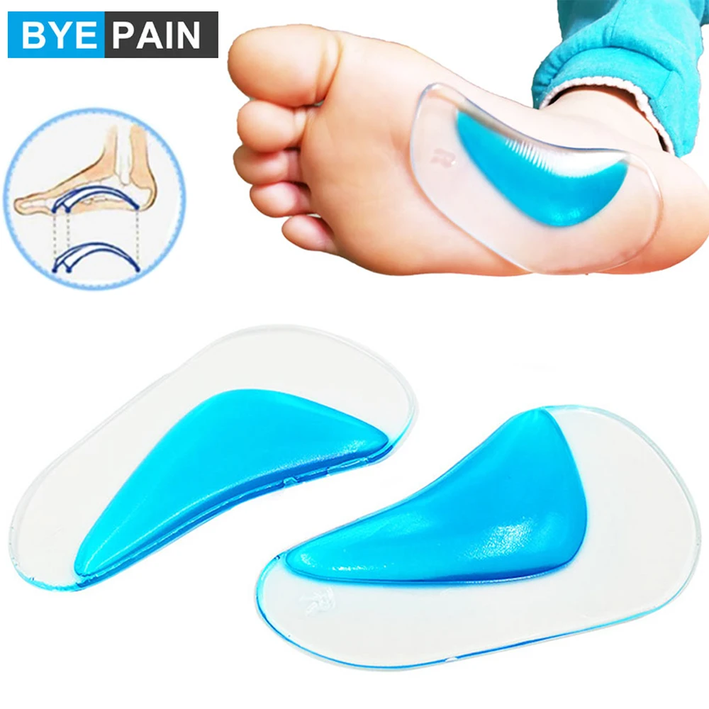 1Pair Insole Orthotic Professional Arch Support Insole Flat Foot Corrector Shoe Cushion Insert Silicone Orthopedic Pad for Kids flat foot arch support feet shoe padss for kids orthotic inserts shoe can be cut orthopedic child