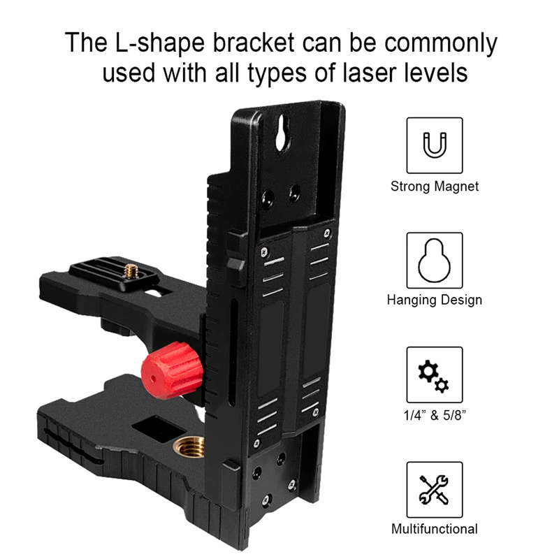 Clubiona Fine Super Strong Magnet Pulls L-bracket Leveling Support for Universal laser level bracket laser level