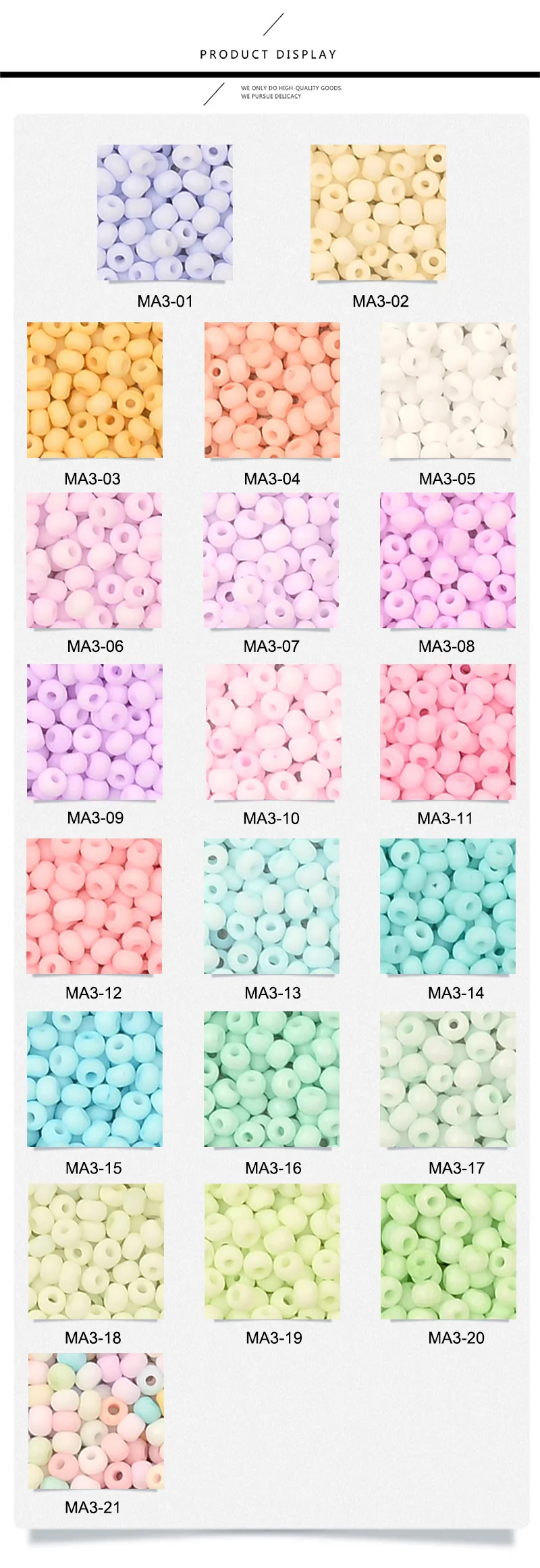 500Pcs 3mm Matte Macaroon Color Glass Seed Beads 8/0 Uniform Round Spacer Beads For DIY Handmade Jewelry Making Accessories 2 H597ba18b4c1f42eea89685b93b588bc6A