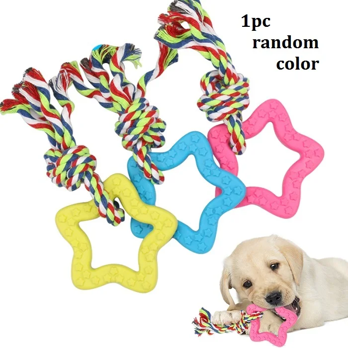 Random Color Игрушки для собак, молярный очиститель зубов, чистящая палочка для собак, жевательная игрушка для собак, зубная щетка, собачка, щенок, уход за зубами, собака, питомцы, щенки - Цвет: Random Color