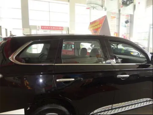 Нижняя хромированная отделка окна Автомобильная отделка 6 шт. для Mitsubishi Outlander 13-16