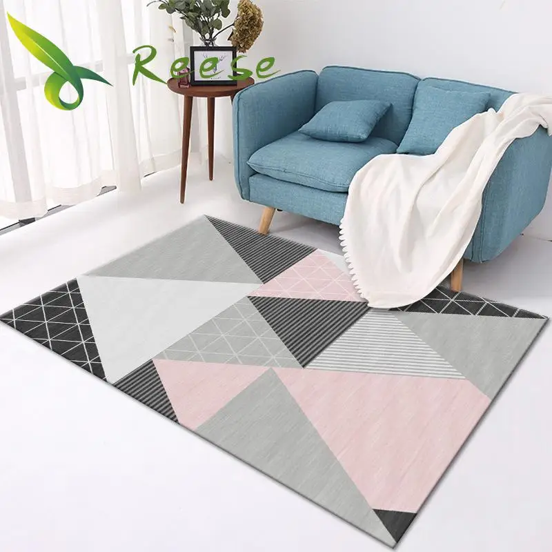 Home Bedroom Decor Summer Carpets Floral Prints Modern Living Room Decoration Bed Bedside Blanket Area Rug Floor Protection Mat