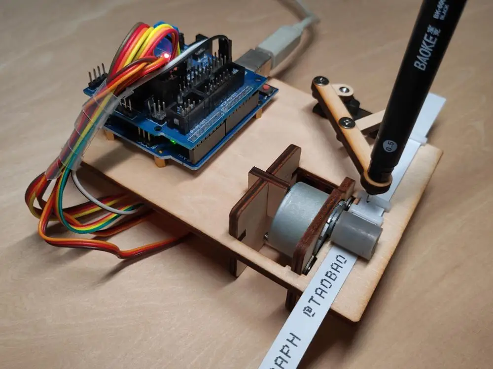 Mini Telegraph Arduino Writing Robot with Stepper Motor Open Source Telegraph Maker DIY Robotic Arm Programming STEM Toy Mini Telegraph Arduino Writing Robot with Stepper Motor Open Source Telegraph Maker DIY Robotic Arm Programming STEM Toy