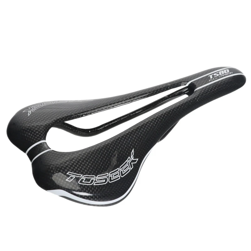

Toseek Bike Seat Full Carbon Bicycle Seat 3K Glossy Lightweight Bike Saddle For Mtb Road Bike