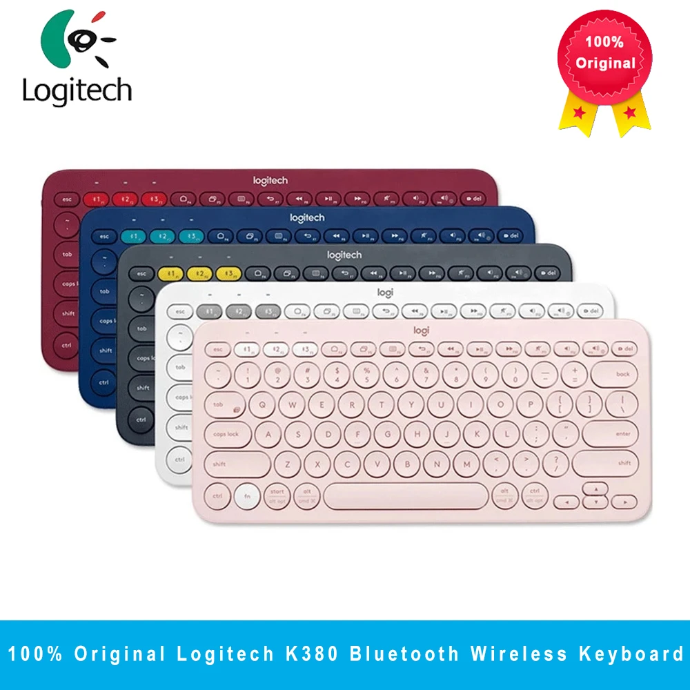 Logitech K380 Multidevice Bluetooth Wireless Keyboard Ultrathin Keyboards For Windows Macos