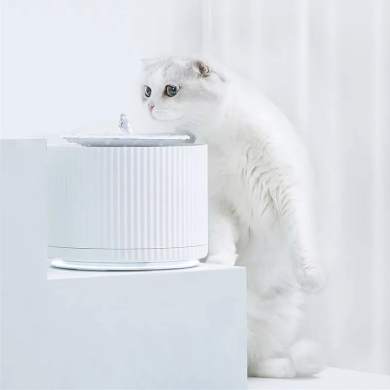 Xiaomi Mijia FURRYTAIL прозрачный питомец питьевой фонтан Интеллектуальный автоматический дозатор воды для домашних животных водонагреватель кошка немой питатель полив