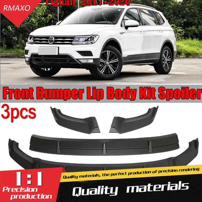 For Volkswagen Tiguan Body kit spoiler 2017-2020 ABS Rear lip rear front Bumper Diffuser Bumpers Protector | Автомобили и