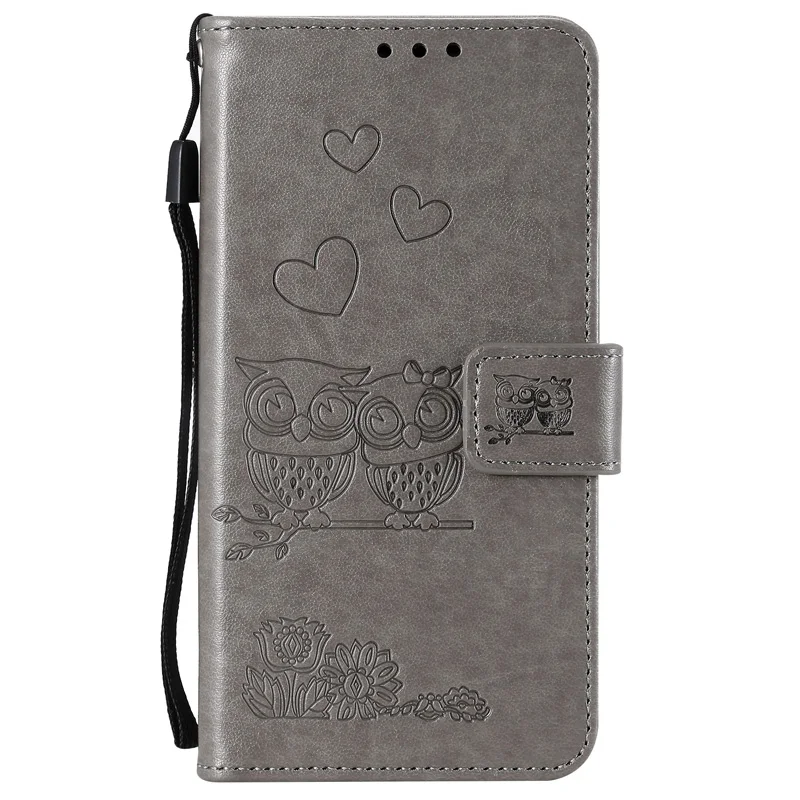 xiaomi leather case custom Cute Love Owl Leather Flip Book Cover For Xiaomi Redmi Note 9S 7 8 9 Pro Max 9A 9C 8A Wallet Case Shell Card Slots Cases Holder best flip cover for xiaomi Cases For Xiaomi